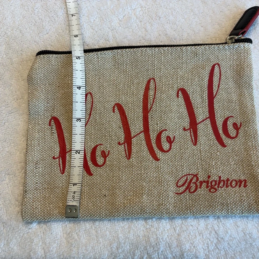 Brighton Retired Ho Ho Ho Holiday Christmas Cosmetics Bag NWOT